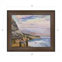 Картина в раме Декор Депо Ксения Черномор Лазуревая Бухта Новый Свет E21 31x36 см