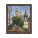 Картина в раме Декор Депо Ксения Черномор "Москва Зарядье" E21 71x61 см