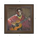 Картина в раме Декор Депо Эдуард Абжинов "Музыкант" E21 31x31 см