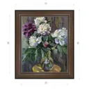 Картина в раме Декор Депо Ксения Черномор "Пионы в саду" E21 36x31 см