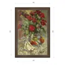 Картина в раме Декор Депо Ксения Черномор "Рубиновый букет" E21 66x46 см