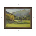 Картина в раме Декор Депо Ксения Черномор "Светлый день в Альпах" E21 51x66 см