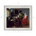 Картина в раме Декор Депо Ян Вермеер "Бокал вина" E20 36x41 см