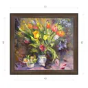 Картина в раме Декор Депо Ксения Черномор "Тюльпаны" E21 46x51 см