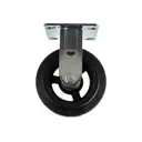 Большегрузное колесо А5 FCD 63 неповоротное без тормоза с площадкой Ø150 мм 230 кг резина