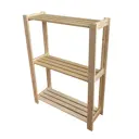 Стеллаж с полками Симфония 60x80x20 см нагрузка до 20 кг дерево цвет бежевый