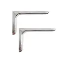 Набор кронштейнов 2 шт 1.80x11.40x18 нагрузка до 50 кг сталь и пластик цвет хром