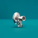 Кран шаровой трехходовый угловой Ростовская мануфактура сантехники Люкс 15-15x20x15 1/2" наружная резьба