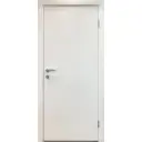 Блок дверной Капель глухой ПВХ Белый 70x200 см (с замком и петлями)