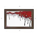Картина в раме Декор депо Константин Малютин "Красные кусты" E21 31x46 см без стекла
