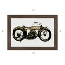 Картина в раме Декор депо Константин Малютин "Старый мотоцикл" E21 36x51 см без стекла