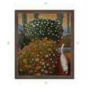 Картина в раме Декор депо Константин Малютин "Василиса в саду" E21 71x61 см без стекла