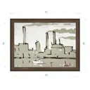 Картина в раме Декор депо Константин Малютин "Белый катер" E21 46x61 см без стекла