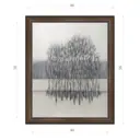 Картина в раме Декор депо Константин Малютин "Снег и деревья" E21 56x46 см без стекла