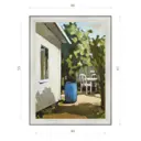 Картина в раме Декор депо Константин Малютин "Синяя бочка" E20 61x46 см без стекла