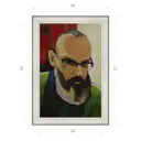Картина в раме Декор депо Константин Малютин "Автопортрет с бородой" E20 51x36 см без стекла
