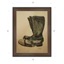 Картина в раме Декор депо Константин Малютин "Мотоботы" E21 46x36 см без стекла