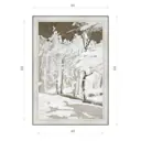 Картина в раме Декор депо Константин Малютин "Зимний склон" E20 66x46 см без стекла