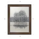 Картина в раме Декор депо Константин Малютин "Снег и деревья" E21 46x36 см без стекла