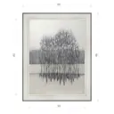 Картина в раме Декор депо Константин Малютин "Снег и деревья" E20 46x36 см без стекла