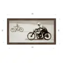Картина в раме Декор депо Константин Малютин "Мотогонщики" E21 46x86 см без стекла