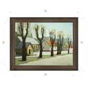 Картина в раме Декор депо Константин Малютин "Весенний пейзаж ВДНХ" E21 36x46 см без стекла