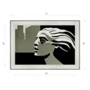 Картина в раме Декор депо Константин Малютин "Колхозница без рабочего" E20 36x51 см без стекла