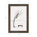 Картина в раме Декор депо Константин Малютин "Скамейка 3" E21 51x36 см без стекла