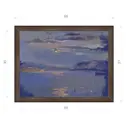 Картина в раме Декор депо Ксения Черномор "Луна над лазурной бухтой" E21 51x66 см без стекла