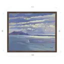 Картина в раме Декор депо Ксения Черномор "Мыс Меганом. Крым" E21 91x111 см без стекла