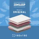 Матрас ZonSleep Original 160x190x21 см независимый пружинный блок, двуспальный