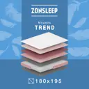 Матрас ZonSleep Trend 180x195x22 см независимый пружинный блок, двуспальный