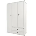 Шкаф распашной Анрэкс Magellan 126.60x202.80x59 см 3 двери цвет бежевый
