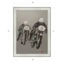 Картина в раме Декор депо Константин Малютин "Мотогонки" E20 61x46 см без стекла