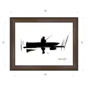 Картина в раме Декор депо Константин Малютин "Рыбалка" E21 36x46 см без стекла