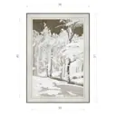 Картина в раме Декор депо Константин Малютин "Зимний склон" E20 51x36 см без стекла