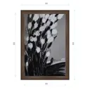 Картина в раме Декор депо Константин Малютин "Растение с белыми цветами" E21 66x46 см без стекла