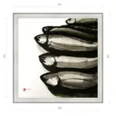 Картина в раме Декор депо Константин Малютин "Рыбный отдел" E20 61x61 см без стекла