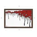 Картина в раме Декор депо Константин Малютин "Красные кусты" E21 51x76 см без стекла