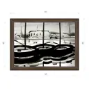 Картина в раме Декор депо Константин Малютин "Три лодки" E21 46x61 см без стекла