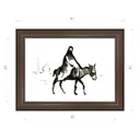 Картина в раме Декор депо Константин Малютин "На ишаке" E21 31x41 см без стекла