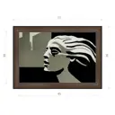 Картина в раме Декор депо Константин Малютин "Колхозница без рабочего" E21 36x51 см без стекла