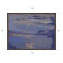 Картина в раме Декор депо Ксения Черномор "Луна над лазурной бухтой" E21 96x126 см без стекла