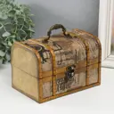Шкатулка "Ретро транспорт" сундучок 11.5x17.5x11.5 см