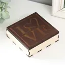 Шкатулка для украшений "Любовь" 10x10x3 см