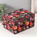 Шкатулка для рукоделия "Цветочный сад в ночи" 19x26x14.5 см
