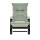 Кресло Leset Монако 68.5x110x80 см велюр цвет бирюзовый/черный