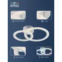 Люстра потолочная светодиодная Rivoli 6107-101 с пультом управления 13 м² регулируемый белый свет цвет белый