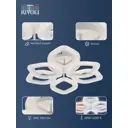 Люстра потолочная светодиодная Rivoli 6110-106 с пультом управления 20 м² регулируемый белый свет цвет белый