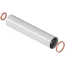 Удлинитель дымохода коаксиальный раструбный Rommer ø60/100 мм 250 мм RCA-6010-000250